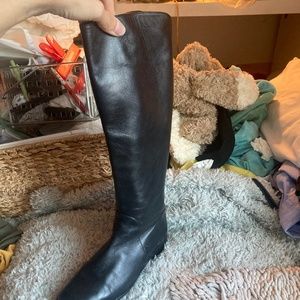 Stuart Weitzman soft leather under knee booties